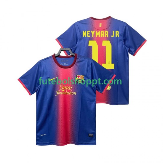 Camisola Homem FC Barcelona Neymar JR 11 2012 2013 Retro Principais Equipamento Manga Curta