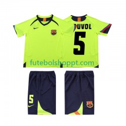 Camisola Júnior FC Barcelona PUVDL 5 2005 Retro Alternativa Equipamento 2006 Manga Curta