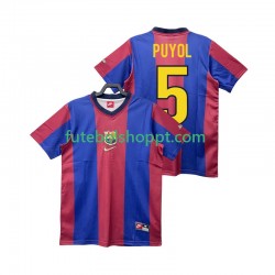 Camisola Homem FC Barcelona PUYOL 5 Retro Principais Equipamento 1998 1999 Manga Curta