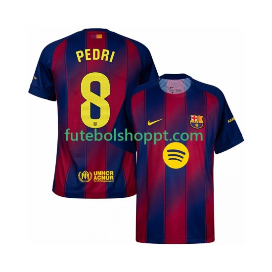 Camisola Homem FC Barcelona Pedri 8 Principais Equipamento 2025-2026 Manga Curta