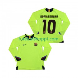 Camisola Homem FC Barcelona RONALDINHO 10 2005 Retro Alternativa Equipamento 2006 Manga Comprida