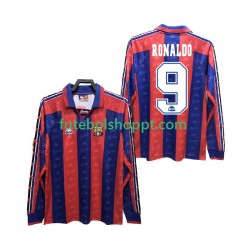 Camisola Homem FC Barcelona RONALDO 9 1996 1997 Retro Principais Equipamento Manga Comprida