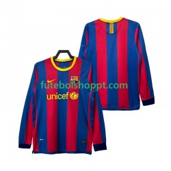 Camisola Homem FC Barcelona Retro Principais Equipamento 2011 2010 Manga Comprida