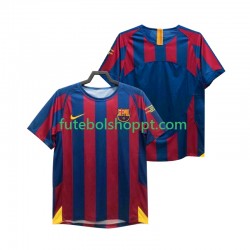 Camisola Homem FC Barcelona Champions League 2005 Retro Principais Equipamento 2006 Manga Curta