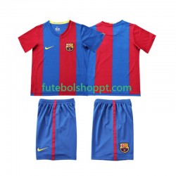 Camisola Júnior FC Barcelona 2007 Retro Principais Equipamento 2006 Manga Curta Camisola Júnior FC Barcelona 2007 Retro Principais Equipamento 2006 Manga Curta