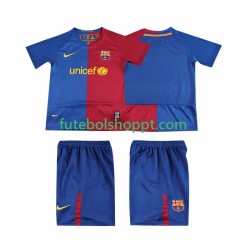 Camisola Júnior FC Barcelona 2009 Retro Principais Equipamento 2008 Manga Curta