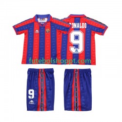 Camisola Júnior FC Barcelona Ronaldo 1996 1997 Retro Principais Equipamento Manga Curta