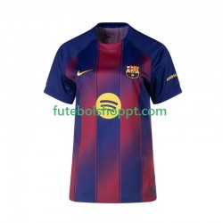 Camisola Mulher FC Barcelona Principais Equipamento 2025-2026 Manga Curta
