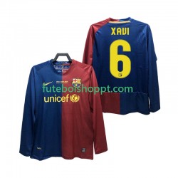 Camisola Homem FC Barcelona XAVI 6 Champions League 2009 Retro Principais Equipamento 2008 Manga Comprida