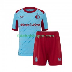 Camisola Júnior Feyenoord Rotterdam Terceiro Equipamento 2025-2026 Manga Curta
