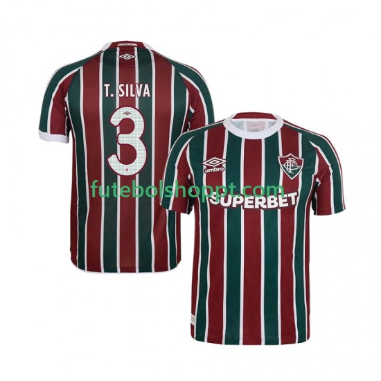 Camisola Homem Fluminense Thiago Silva 3 Principais Equipamento 2025-2026 Manga Curta