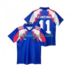 Camisola Homem França CANTONA 11 Retro Principais Equipamento 1990 Manga Curta