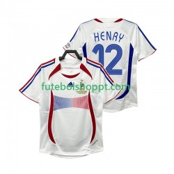 Camisola Homem França Henry 12 Retro Alternativa Equipamento 2006 Manga Curta