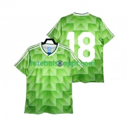 Camisola Homem Alemanha 18 Retro Alternativa Equipamento 1990 Manga Curta