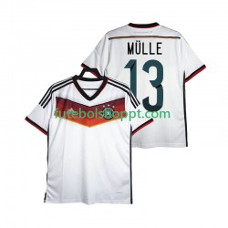 Camisola Homem Alemanha MULLER 13 2014 Retro Principais Equipamento Manga Curta