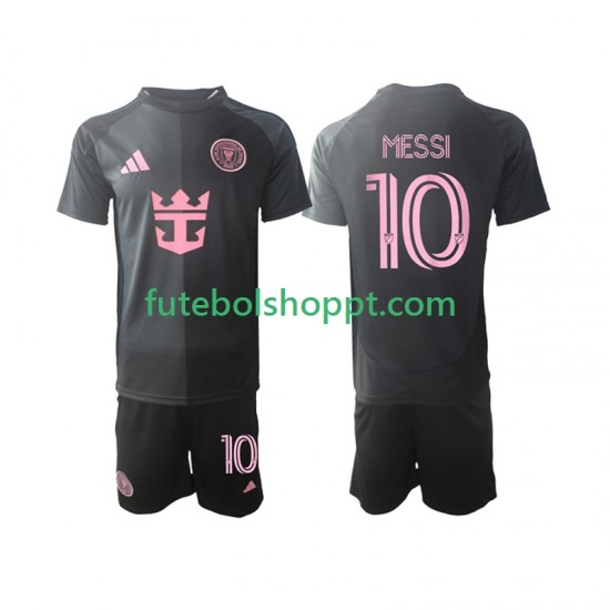 Camisola Júnior Inter Miami Lionel Messi 10 Alternativa Equipamento 2025 Manga Curta