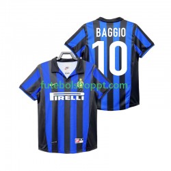 Camisola Homem Inter de Milão BAGGIO 10 Retro Principais Equipamento 1998 1999 Manga Curta Camisola Homem Inter de Milão BAGGIO 10 Retro Principais Equipamento 1998 1999 Manga Curta