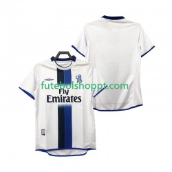 Camisola Homem Inter de Milão 2003 Retro Alternativa Equipamento 2004 Manga Curta