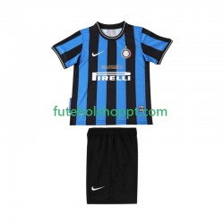 Camisola Júnior Inter de Milão 2009 Retro Principais Equipamento 2010 Manga Curta