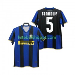 Camisola Homem Inter de Milão STANKOVIC 5 Champions League 2009 Retro Principais Equipamento 2008 Manga Curta