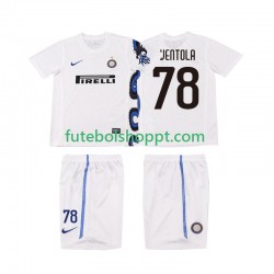 Camisola Júnior Inter de Milão VENTOLA 78 Retro Alternativa Equipamento 2011 2010 Manga Curta
