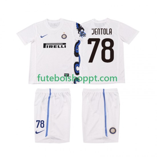 Camisola Júnior Inter de Milão VENTOLA 78 Retro Alternativa Equipamento 2011 2010 Manga Curta