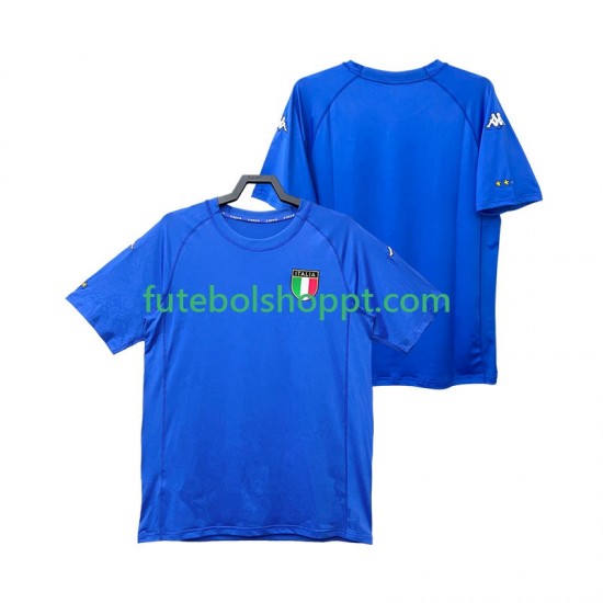 Camisola Homem Itália 2000 Retro Principais Equipamento Manga Curta