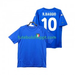Camisola Homem Itália Roberto Baggio 10 2000 Retro Principais Equipamento Manga Curta