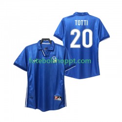 Camisola Homem Itália Totti 20 Retro Principais Equipamento 1998 Manga Curta Camisola Homem Itália Totti 20 Retro Principais Equipamento 1998 Manga Curta