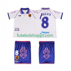Camisola Júnior Japão NAKATA 8 Retro Alternativa Equipamento 1998 Manga Curta