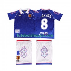 Camisola Júnior Japão NAKATA 8 Retro Principais Equipamento 1998 Manga Curta