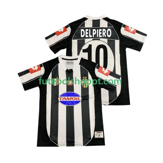 Camisola Homem Juventus DEL PIERO 10 2003 Retro Principais Equipamento 2002 Manga Curta