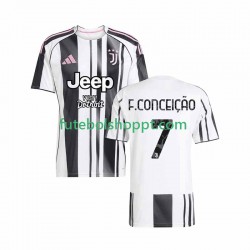 Camisola Homem Juventus Francisco Conceicao 7 Principais Equipamento 2025-2026 Manga Curta