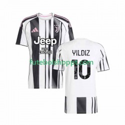 Camisola Homem Juventus Kenan Yildiz 10 Principais Equipamento 2025-2026 Manga Curta