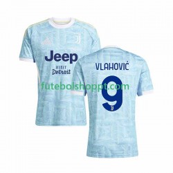 Camisola Homem Juventus Vlahovic 9 Alternativa Equipamento 2025-2026 Manga Curta