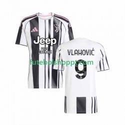 Camisola Homem Juventus Vlahovic 9 Principais Equipamento 2025-2026 Manga Curta