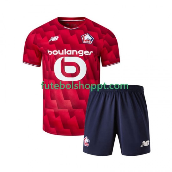 Camisola Júnior LOSC Lille Principais Equipamento 2025-2026 Manga Curta