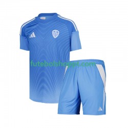 Camisola Júnior Leeds United Guarda-redes Principais Equipamento 2025-2026 Manga Curta