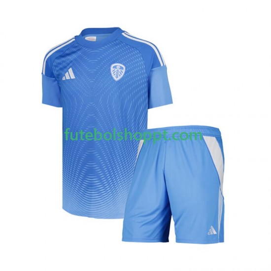 Camisola Júnior Leeds United Guarda-redes Principais Equipamento 2025-2026 Manga Curta