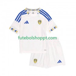 Camisola Júnior Leeds United Principais Equipamento 2025-2026 Manga Curta
