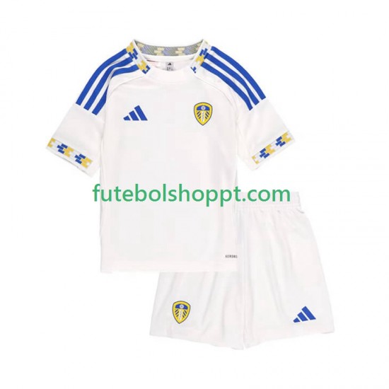Camisola Júnior Leeds United Principais Equipamento 2025-2026 Manga Curta