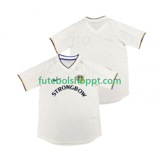 Camisola Homem Leeds United 2000 2001 Retro Principais Equipamento Manga Curta