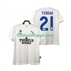Camisola Homem Leeds United YEBOAH 21 1995 1996 Retro Principais Equipamento Manga Curta
