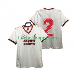 Camisola Homem Liverpool 2 1985 1986 Retro Alternativa Equipamento Manga Curta