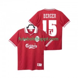 Camisola Homem Liverpool BERGER 15 1996 Retro Principais Equipamento 1998 Manga Curta