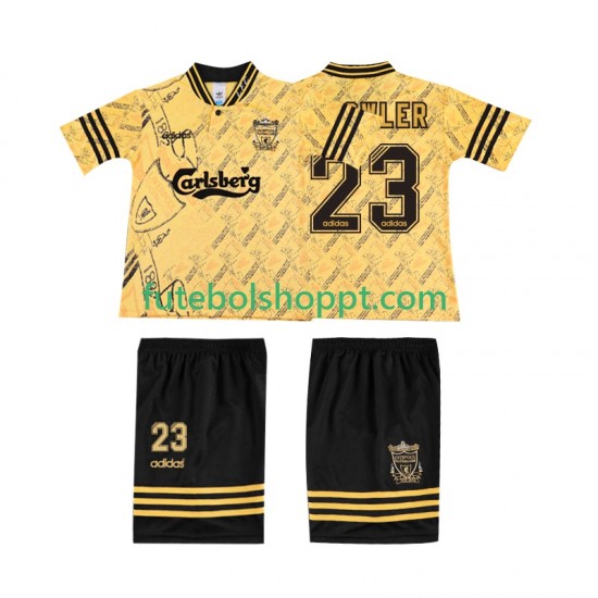 Camisola Júnior Liverpool FOWLER 23 LWP 1996 Retro Terceiro Equipamento 1994 Manga Curta