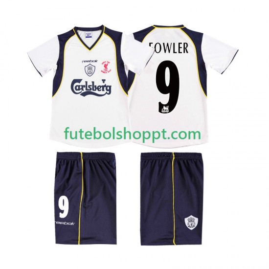 Camisola Homem Liverpool FOWLER 9 LWP 2001 Retro Alternativa Equipamento 2002 Manga Curta