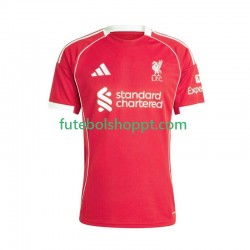 Camisola Homem Liverpool Principais Equipamento 2025-2026 Manga Curta