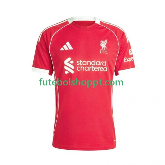 Camisola Homem Liverpool Principais Equipamento 2025-2026 Manga Curta