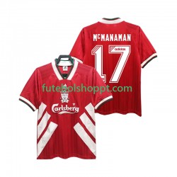 Camisola Homem Liverpool MCMANAMAN 17 1993 1995 Retro Principais Equipamento Manga Curta